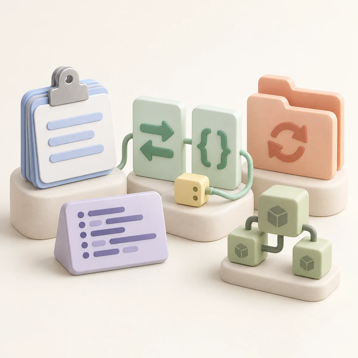 AppCrate clipboard, log, API, backup and project tools — product illustration