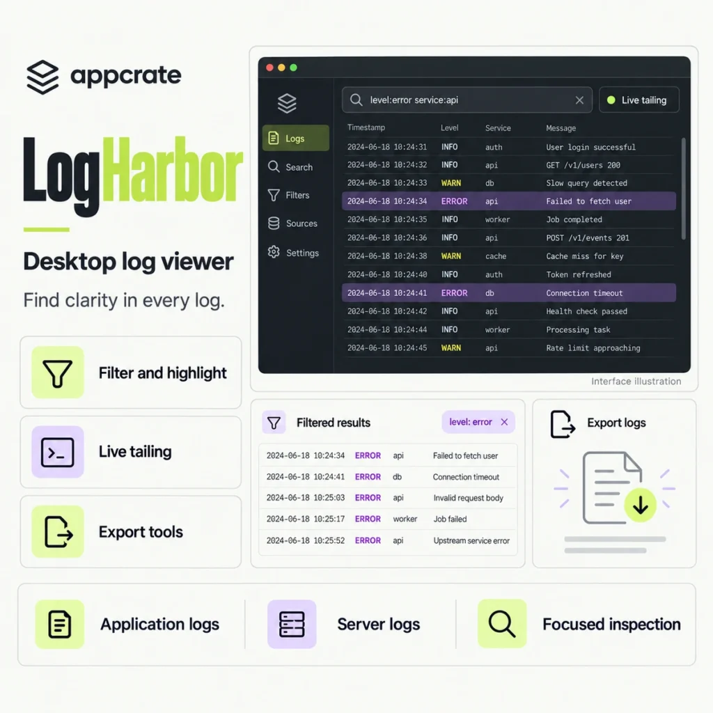 LogHarbor — Developer tools